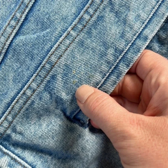 Vintage Harley Davidson Button Down Denim Jean Jacket Embroidered - Picture 6 of 12